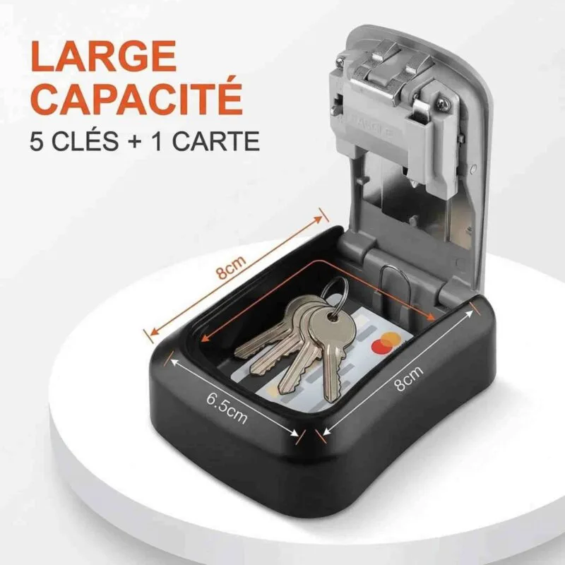 coffre pour cles avec code digital large capacite 5 cles