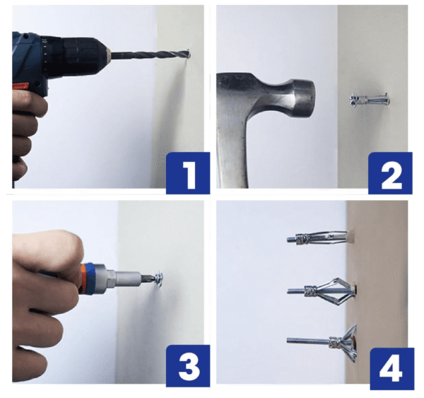 montage Chevilles metalliques