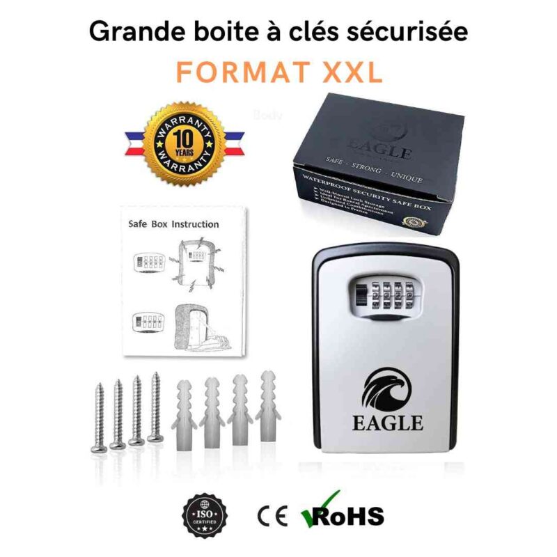 Grande boîte à clés a code sécurisée